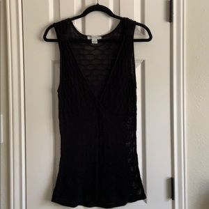 WHBM sheer sleeveless sweater.
